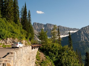 Going to the Sun Road in Montana's Glacier National Park. The park is pulling down signs that predicted its famous glaciers would be gone by 2020.