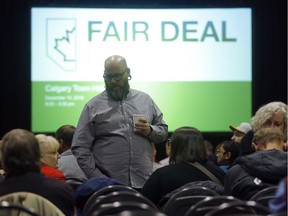 Alberta's Fair Deal Panel held its third open town hall meeting to a near sold out crowed at the Commonwealth Centre in Calgary on Tuesday, Dec. 10, 2019.