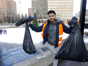 Calgary organizer, Akbar Ali from The Ahmadiyya Muslim Youth Association took to Downtown Calgary and various other cities across Canada for its Annual National New Year's Cleanup Initiative.