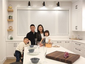 Wil Chan and Michele Hwang, with their children Asher, 5, and Adeleine, 3, are building with Homes by Us in Aspen Woods Estates.