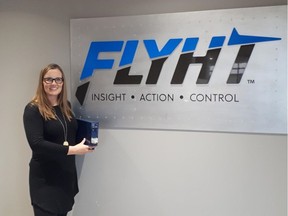 Alana Forbes, CFO Flyht Aerospace is seen in this file photo. The Calgary-based company that develops in-flight data systems for the aviation industry has inked its first deal with home-grown airline WestJet.