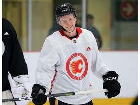 Calgary Flames prospect Matthew Phillips will be on the shelf for at least the next couple of months. Postmedia file photo.