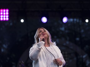 Jann Arden performs at the SaskTel Jazz Fest at the Bessborough Gardens in Saskatoon, Sask. on Sunday, June 30, 2019.