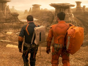 A scene from the Netflix series, Lost in Space, which was partially shot in Alberta's badlands.