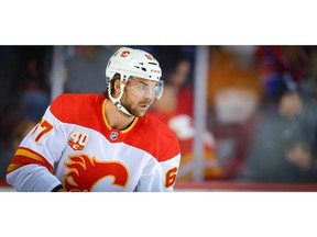 Calgary Flames Michael Frolik during NHL hockey in Calgary on Thursday December 19, 2019. Al Charest / Postmedia