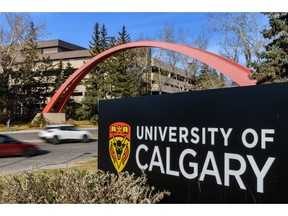 Pictured is University of Calgary entrance arch on Thursday, October 24, 2019.