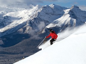 Between its 4,200 skiable acres of terrain laid out amid the magnificent Rocky Mountains, and heapings of fluffy, high-altitude powder, Lake Louise Ski Resort is truly out of this world.