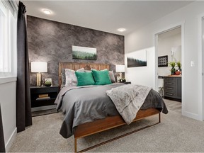 The master bedroom in the Indigo by Avi Urban in Carrington.