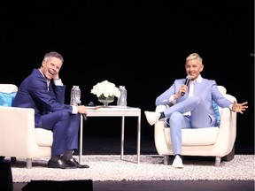 On Super Bowl Eve Saturday, Dave Kelly hosted one of the major Super Bowl shows in Hollywood, Florida — a Q&A with Ellen DeGeneres at the Hard Rock Hotel & Casino.
