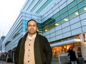 Dr. Monty Ghosh outside the Sheldon M. Chumir Health Centre.