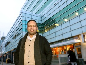 Dr. Monty Ghosh outside the Sheldon M. Chumir Health Centre that houses one of two injectable opioid agonist treatment programs in the province. Darren Makowichuk/Postmedia