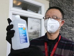 Xiaobo Wang has quarantined himself at his house in southwest Calgary as a precaution.