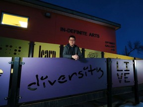 Indefinite Arts Centre CEO Jung-Suk Ryu was photographed at the centre which is above the remaining old locker room and lobby area of the Fairview Arena on Saturday, February 15, 2020. The centre is trying to secure funding for a redevelopment of the community arts space following the arena roof collapse two years ago. Gavin Young/Postmedia