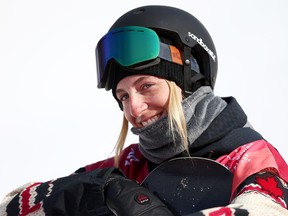 PYEONGCHANG-GUN, SOUTH KOREA - FEBRUARY 19:  Laurie Blouin of Canada smiles after competing in the Snowboard Ladies' Big Air Qualification on day 10 of the PyeongChang 2018 Winter Olympic Games at Alpensia Ski Jumping Centre on February 19, 2018 in Pyeongchang-gun, South Korea.  (Photo by Dan Istitene/Getty Images)