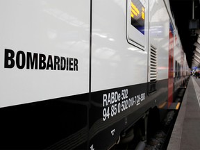FILE PHOTO: The Bombardier FV-Dosto double-deck train "Ville de Geneve" of Swiss railway operator SBB is seen at the central station in Zurich, Switzerland April 29, 2019. REUTERS/Arnd Wiegmann -/File Photo ORG XMIT: FW1