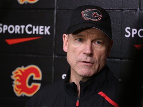 Calgary Flames head coach Geoff Ward