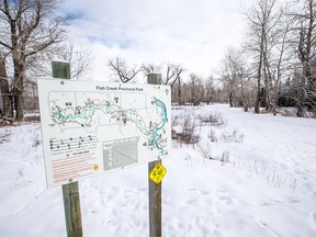 Fish Creek Provincial Park east of Macleod Trail, where a man was assaulted and robbed last Saturday morning.