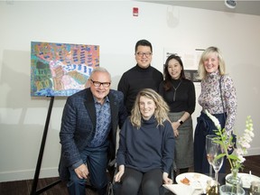Pictured at a recent fundraiser in support of Indefinite Arts Centre, Canada's oldest and largest disability arts organization, are back row: JS Ryu, CEO of Indefinite Arts Centre; Grace Ryu; and Dr. Barbara Chipeur. Front row: Gerald Chipeur, partner, Miller Thomson LLP and  IAC's capital campaign committee chair;  and Stephanie Chipeur. Photo courtesy Joanna Jensen Photography