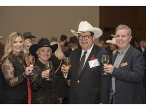 Pictured, from left, at the 26th annual PSAC STARS and Spurs Gala are January McKee, president AMGAS and PSAC STARS and Spurs committee chair; Andrea Robertson, president and CEO, STARS; Gary Mar, president and CEO, PSAC; and David McHattie, institutional director at Ternaris and PSAC vice-chair.  Photos courtesy STARS