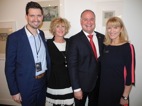 One of the best ways to start the new year is attending Tourism Calgary's Annual Open House, held this year Feb. 12 at Contemporary Calgary. Pictured, from left, are Contemporary Calgary CEO David Leinster; Tourism Calgary's Shelley Zucht-Shorter, vice-president, destination and event services; Air Canada's Steve Goodfellow; and Tourism Calgary CEO Cindy Ady.