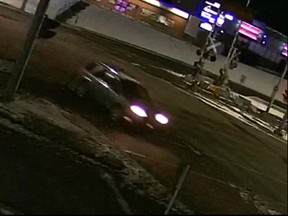 Calgary Police Service are sharing surveillance video from around the time of the shooting that was obtained from the area of 36 Street and Rundlehorn Drive N.E. in hopes of identifying a suspect vehicle, believed to be an SUV