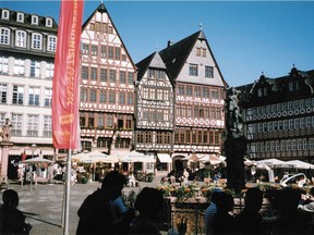 The Old Town square in Frankfurt, Germany.