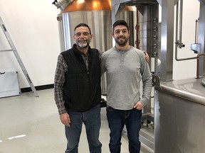Diego Romero and his son Tomas, co-founders of Romero Distilling, Western Canada's first rum distillery.