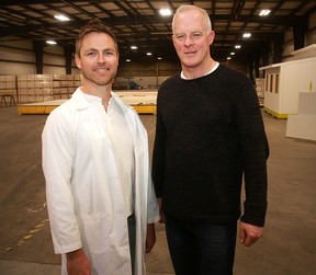 Doug Brown, vice president of research and product development, and Jim Pendergast, vice president of Canadian operations.