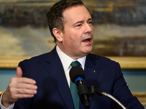 Premier Jason Kenney announces the government's contribution to renovations of the Glenbow Museum on speaks during a news conference regarding a renovation project announcement at the Glenbow Museum on Friday, February 21, 2020.