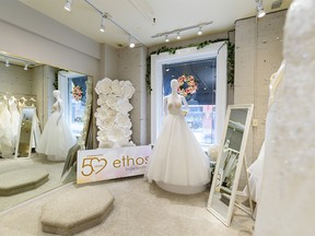 Pictured on Friday, March 13, 2020 is Ethos bridal boutique, which is celebrating its 50th year.  Azin Ghaffari/Postmedia