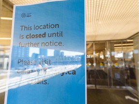 Pictured is the Central Library which along with all public libraries in Calgary has been closed to help limit the spread of COVID-19 on Monday, March 16, 2020. Azin Ghaffari/Postmedia