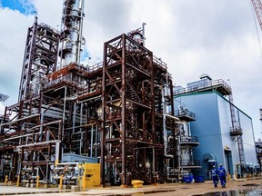 The gasifier unit at the Sturgeon Refinery.