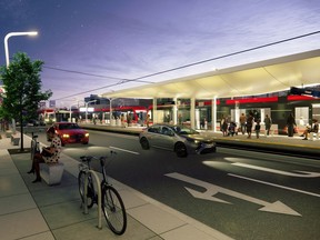 An early rendering of what the planned Green Line station might look like at 16th Avenue N.