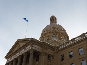 The cupola of the Alberta Legislature is seen in Edmonton ahead of the winter session of the provincial legislative body on Thursday, Jan. 23, 2020. Photo by Ian Kucerak/Postmedia