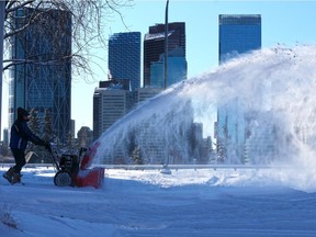 Expect a scene similar to this on Saturday as 5-10 centimetres of snow are expected to fall on Calgary.