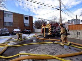 Emergency crews respond to a fire at 19th Avenue S.W. on Wednesday, March 4, 2020.