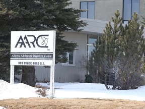 The Alberta Adolescent Recovery Centre is shown on Forge Road S.E. in Calgary.