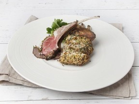 Panko Crusted Rack of Lamb with Fresh Mint Sauce for ATCO Blue Flame Kitchen for April 8, 2020; image supplied by ATCO Blue Flame Kitchen