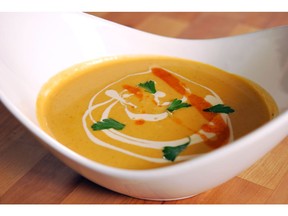 Apple and Butternut Squash Soup for ATCO Blue Flame Kitchen for March 25, 2020; image supplied by ATCO Blue Flame Kitchen