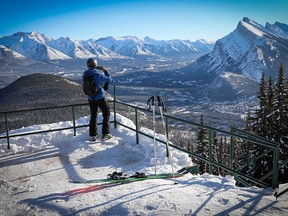 The view from  atop Mt. Norquay Ski Resort in Banff National Park.