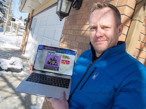 Eric Prangell is the organizer of the volunteer Facebook group YYC COVID-19 Volunteers. Prangell was photographed in Calgary on Sunday, March 15, 2020.  Gavin Young/Postmedia