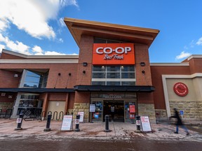 The Midtown Co-op on 11th Avenue S.W. on Wednesday, March 25, 2020. Calgary Co-op has announced new programs and safety measures during the COVID-19 pandemic.