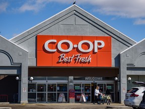 The Brentwood Co-op on Wednesday, March 25, 2020. Calgary Co-op has announced new programs and safety measures during the COVID-19 pandemic.