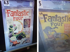 Two of the rare Fantastic Four comic books stolen.