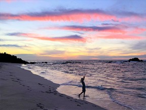 Sunset over Banderas Bay to wish a final farewell to the sea turtles. Courtesy, Curt Woodhall