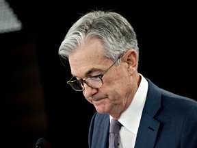 Jerome Powell, chairman of the U.S. Federal Reserve, at a news conference on March 3.