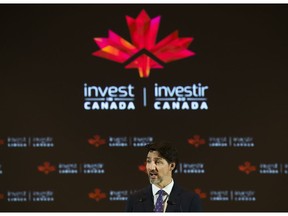 Prime Minister Justin Trudeau speaks at the Prospectors and Developers Association of Canada's annual convention in Toronto on Monday, saying "We need to transform our approach to meet the challenging future."