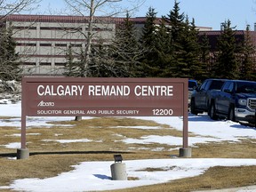 The Calgary Remand Centre in Calgary on Thursday, March 26, 2020.