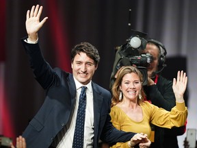 Prime Minister Justin Trudeau and his wife Sophie Gregoire Trudeau.