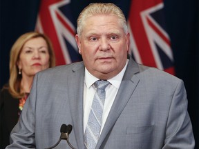 Premier Doug Ford updates about the  state of emergency amid coronavirus pandemic on Wednesday March 18, 2020. Veronica Henri/Toronto Sun/Postmedia Network